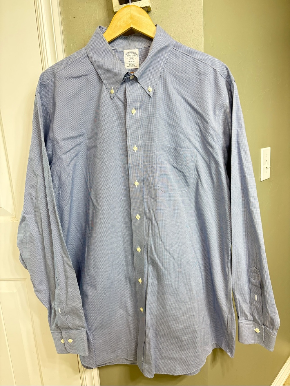 Brooks Brothers Light Blue Oxford Button-Down Dress Shirt